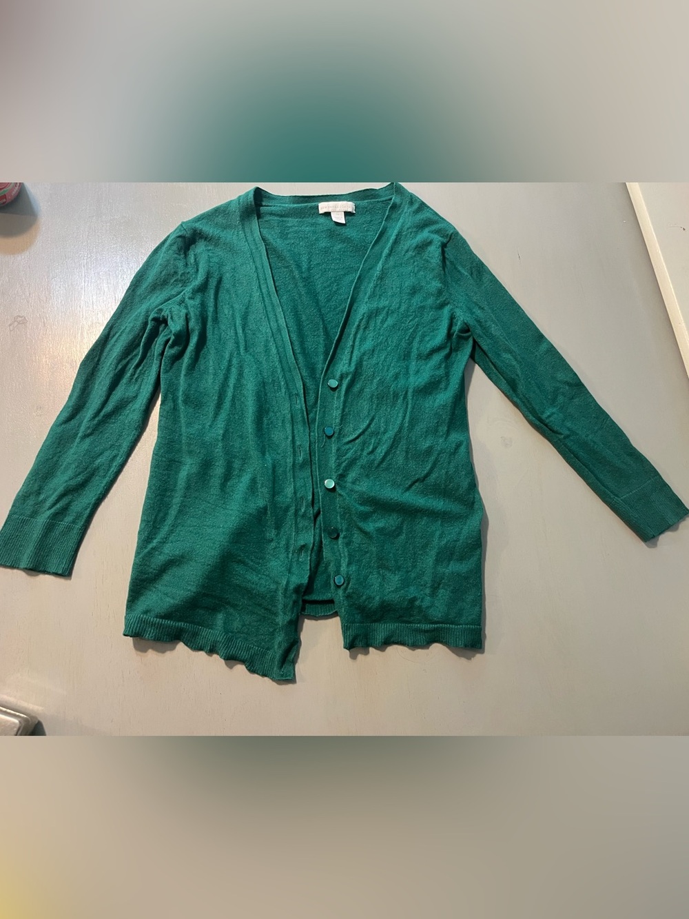New York & Company V-Neck Button-Front Cardigan